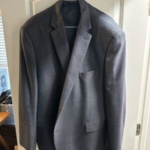 Ralph Lauren Charcoal & Blue Checkered Blazer